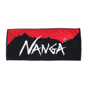 ナンガ NANGA NANGA LOGO TOWEL RED×BLK｜vic2