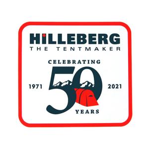 ヒルバーグ HILLEBERG HILLEBERG 50th パッチステッカー 赤｜vic2