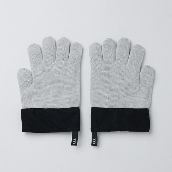 ムラコ MURACO Double Knit Gloves Grey MST3210010209