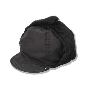 アンドワンダー and wander high loft fleece ear cap black 5742286054｜vic2