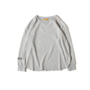 グリップスワニー Grip Swany W’S WAFFLE LONG SLEEVE TEE LIGHT GRAY GSW-28｜vic2