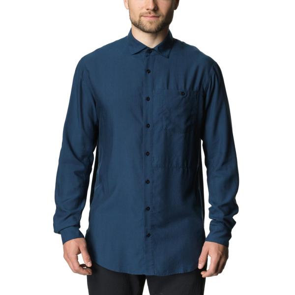 フーディニ HOUDINI Mens Tree Longsleeve Shirt Big Blue ...