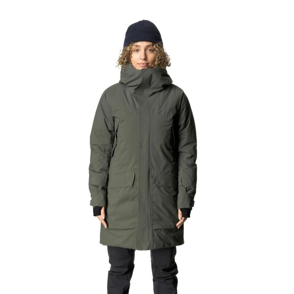 フーディニ Houdini Womens Fall in Parka baremark green ...