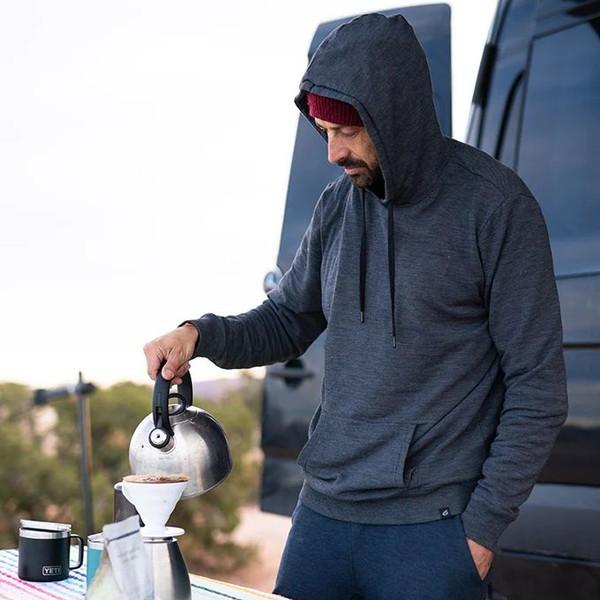 ポイントシックス Point6 Ms LIVIN' IT MERINO Hoodie CHARCOA...