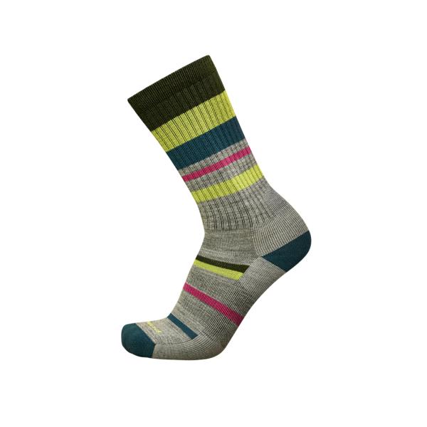 ポイントシックス Point6 HIKING MIXED STRIPE LIGHT CREW Sto...