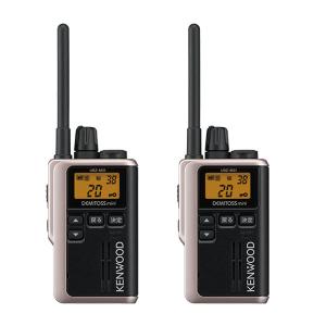 インカム　ケンウッド　KENWOOD 特定小電力トランシーバー UBZ-M31E-G シャンパンゴールド 2台セット　無線機｜victor