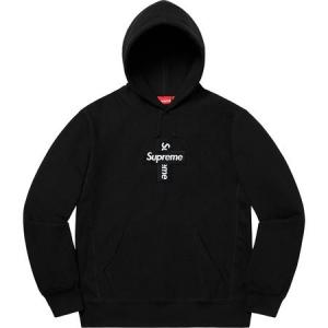 Supreme Burberry Box Logo Hooded Sweatshirt Heather Grey