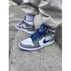 エアジョーダン1 ハイ トゥルー ブルー Nike Air Jordan 1 Mid True Blue 正規品 全国送料無料｜victoria07