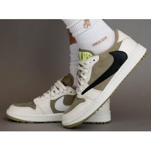 トラヴィス・スコット × ナイキ エアジョーダン1 ロー ゴルフ NRG ニュートラルオリーブ Travis Scott × Nike Air Jordan 1 Low Golf NRG Neutral Olive｜victoria07