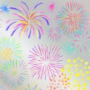 ポーセラーツ 転写紙 和柄 (花火) HANABI ガラス用｜victoriadesign