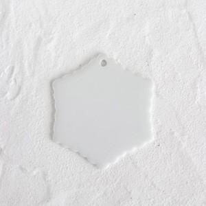 ポーセラーツ 白磁 ワンポイント オーナメント (エッグサンタ) 北欧風