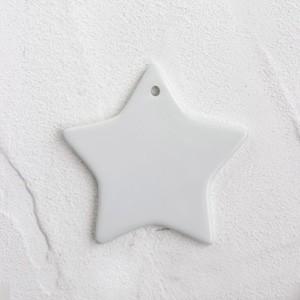 ポーセラーツ 白磁 ワンポイント オーナメント (エッグサンタ) 北欧風