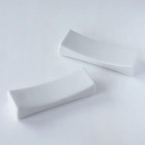 ポーセラーツ 白磁 食器 箸置き (長方形) 北欧風 : VICTORIA DESIGN