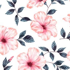 ポーセラーツ 転写紙 花柄 PINK HIBISCUS (ピンクハイビスカス）｜victoriadesign