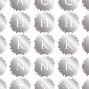 ポーセラーツ 転写紙 文字 ALPHABET MARK CIRCLE (アルファベットマーク サーク...