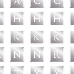 ポーセラーツ 転写紙 文字 ALPHABET MARK SQUARE (アルファベットマーク スクエ...