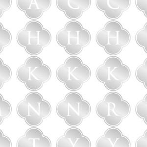 ポーセラーツ 転写紙 文字 ALPHABET MARK CLOVER (アルファベットマーク クロー...