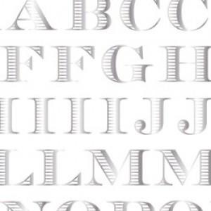 ポーセラーツ 転写紙 文字 BORDER ALPHABET (L) (ボーダーアルファベット・プラチ...
