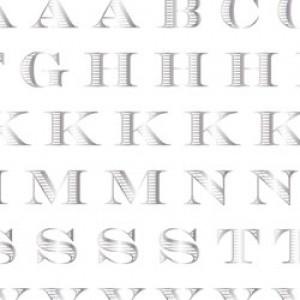 ポーセラーツ 転写紙 文字 BORDER ALPHABET (S) (ボーダーアルファベット・プラチ...