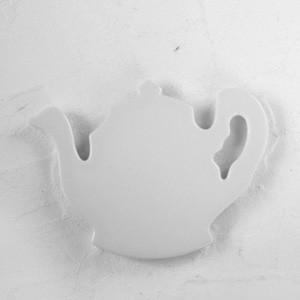 ポーセラーツ 白磁 キッチン 鍋敷き (ティーポット) 北欧風 : VICTORIA