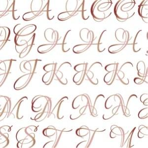 ポーセラーツ 転写紙 文字 LOUNA ALPHABET (L) (ルナアルファベット・ブライトピン...