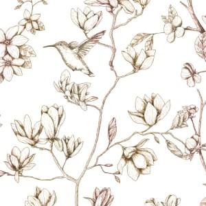 ポーセラーツ 転写紙 花柄 CHINOISERIE (シノワズリ・ブルー