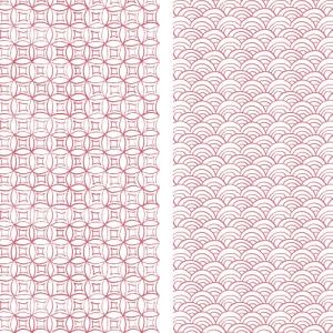 ポーセラーツ 転写紙 花柄 CHINOISERIE (シノワズリ・ブルー