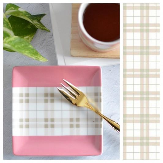 ポーセラーツ 転写紙 デザイナーズ シャビーチェック