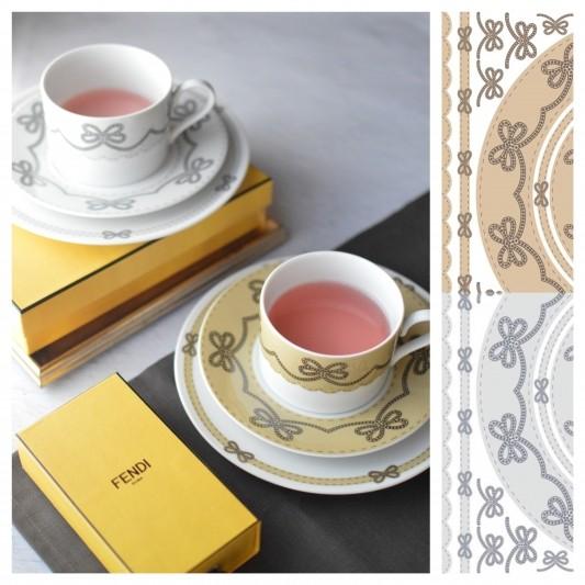 ポーセラーツ 転写紙 デザイナーズ クチュールリボン (ベージュ)