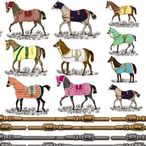 ポーセラーツ 転写紙 動物 HORSE(ホース)｜victoriadesign