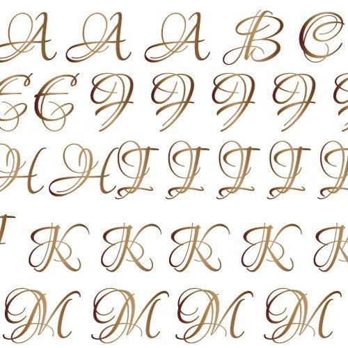 ポーセラーツ 転写紙 文字 LOUNA ALPHABET (L) (ルナアルファベット・ブライトゴー...