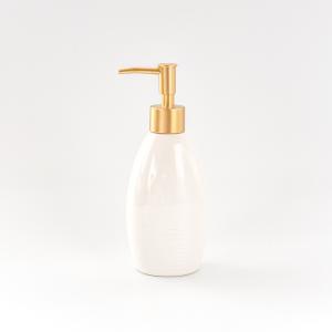 ポーセラーツ 白磁 ハンドソープソープディスペンサー(シルバー)(角丸