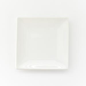 ポーセラーツ 白磁 白い食器 12cmシャープ深小鉢/ 小鉢 四角