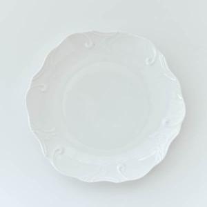 フリルプレート　6枚　26cm ポーセラーツ ポーセラーツ 白磁 食器 ゴールドラインフリルプレート (L) 北欧風