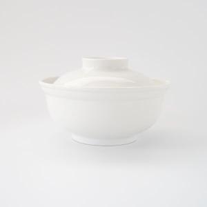 ポーセラーツ 白磁 蓋付き多用碗(M)/ 白い食器 お椀 : VICTORIA DESIGN