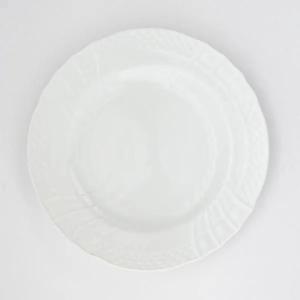 ポーセラーツ 白磁 / 22cmサークルカフェプレートll 食器 皿 キッチン