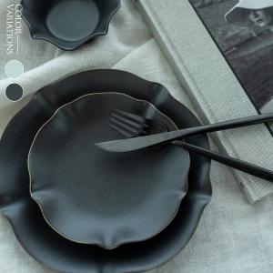 テーブルウェア 食器 ハナエミシリーズ ハナエミプレート20cm(ブラック)(ライトブルー)   お皿 おしゃれ 和モダン プレート｜victoriadesign