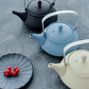 急須 常滑焼 日本製 おしゃれ 土瓶 ブルー アイボリー