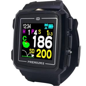 グリーンオン（GREENON） ゴルフナビ 腕時計型 距離測定器 みちびきL1S対応 ザ・ゴルフウォッチ プレミアム 2 G014B 腕時計タイプ （メンズ、レディース）