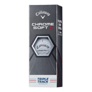 キャロウェイ（CALLAWAY） ボール クロムソフト CHROME SOFT X トリプル・トラック ホワイト 3個入り （メンズ）