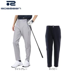 ロサーセン（ROSASEN）（メンズ）ゴルフウェア 撥水 保温 9分丈 真冬 防寒 ストレッチジャージ 防風裏起毛パンツ 044-75111