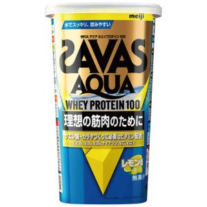 ザバス（SAVAS）（メンズ、レディース）アクア ホエイプロテイン レモン風味 280g クエン酸 4種のビタミンB群 ビタミンC ビタミンD配合 100  2631224｜victoriagolf