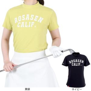 ROSASEN（レディース）ゴルフウェア ストレッチ 吸汗速乾 はっ水 シェルテックリプリーブ 半袖モックネックTシャツ 045-26242｜victoriagolf