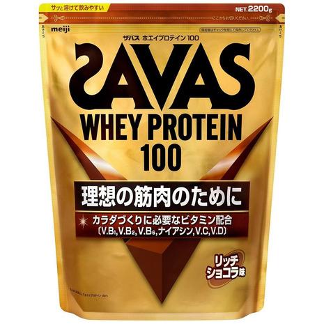 ザバス（SAVAS）（メンズ、レディース）ホエイプロテイン100 リッチショコラ味 2200g 26...