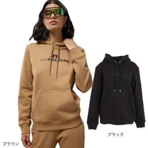 Jリンドバーグ ゴルフウェア アウター シンプル 裏起毛コットンパーカー 072-37914