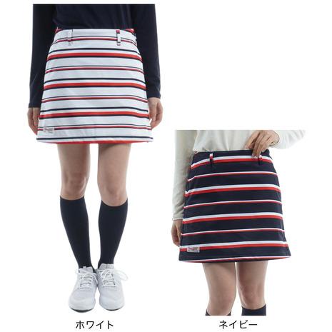 トミーヒルフィガー（TOMMY HILFIGER）（レディース）ゴルフウェア 防風 保温 ボーダー ...