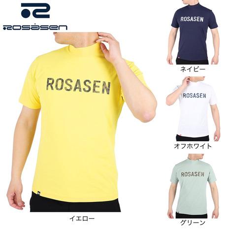 ROSASEN（メンズ）ゴルフウェア  半袖 メンズ ソロナ天竺半袖モックネックシャツ 044-28...