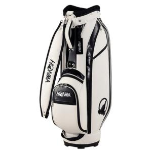 本間ゴルフ（HONMA）（メンズ）ゴルフ キャディバッグ カート式 9型 5分割 CB12306 WH/BK｜VictoriaGolf Yahoo!店