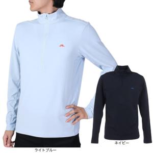 J.LINDEBERG ジェイリンドバーグ ハーフジップ長袖Tシャツ ネイビー系