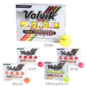 ボルビック（Volvik）（メンズ）VIVID 23 VV5PNA04 YEL DZ ダース(12個入り)｜victoriagolf